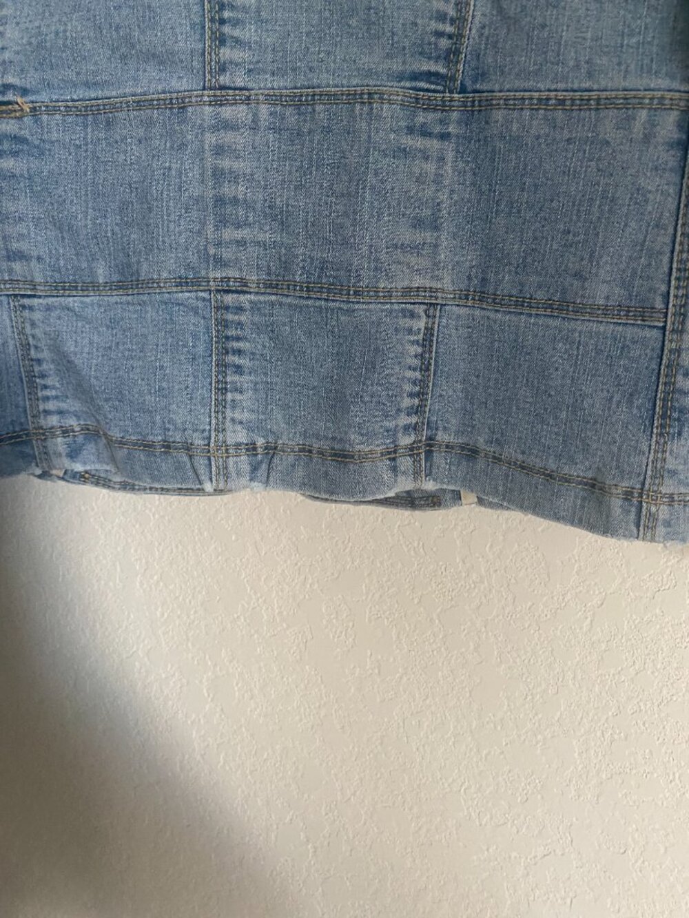 XOXO Vintage Y2K Floral Embroidered Denim Blazer Bratz Jacket Size M - Picture 11 of 12